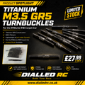 6x 3.5mm x 48mm Titanium Turnbuckles