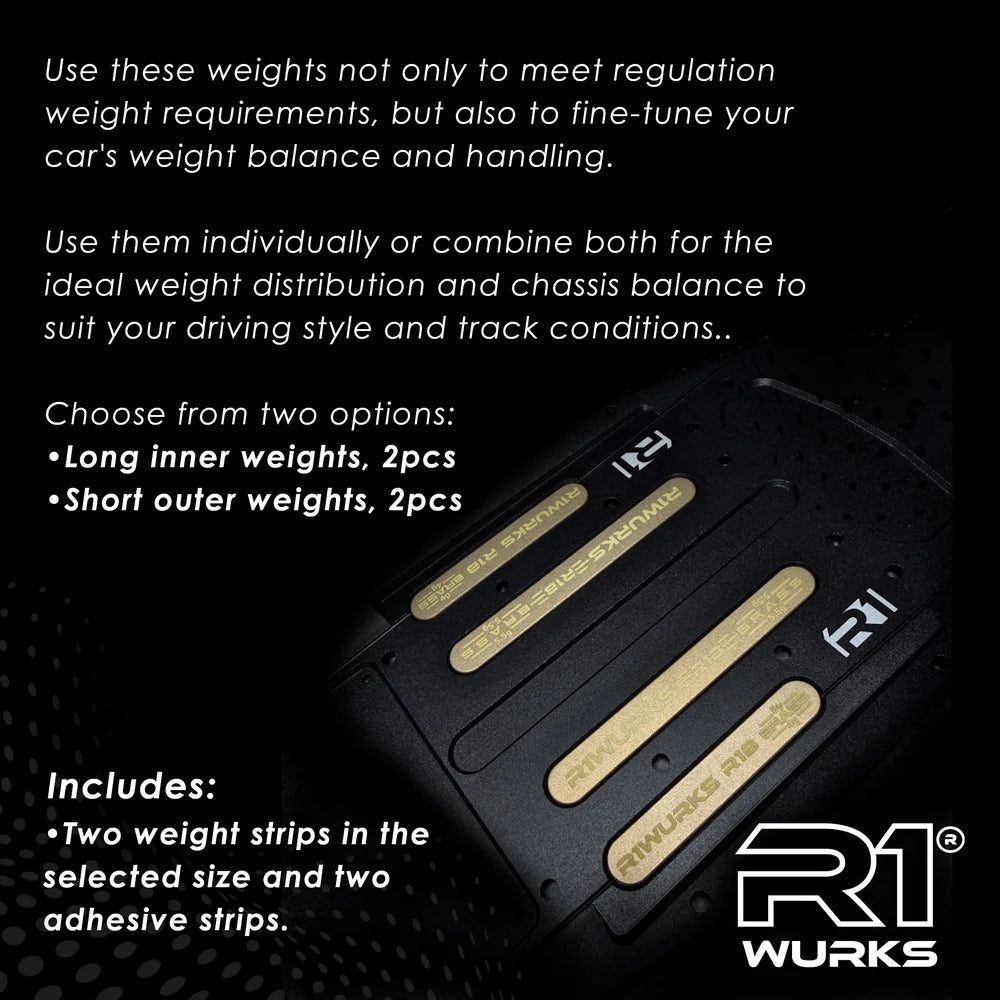 R1WURKS R1B Brass Chassis Weights