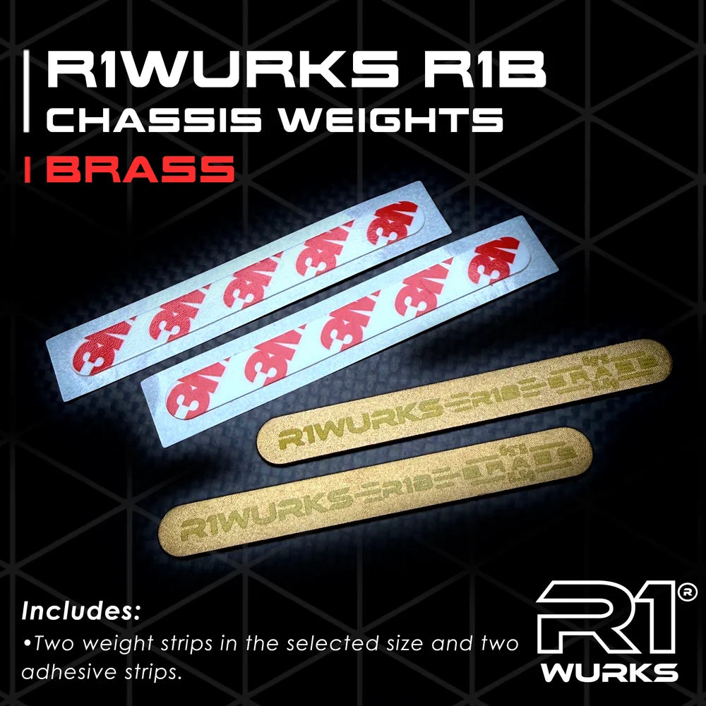 R1WURKS R1B Brass Chassis Weights