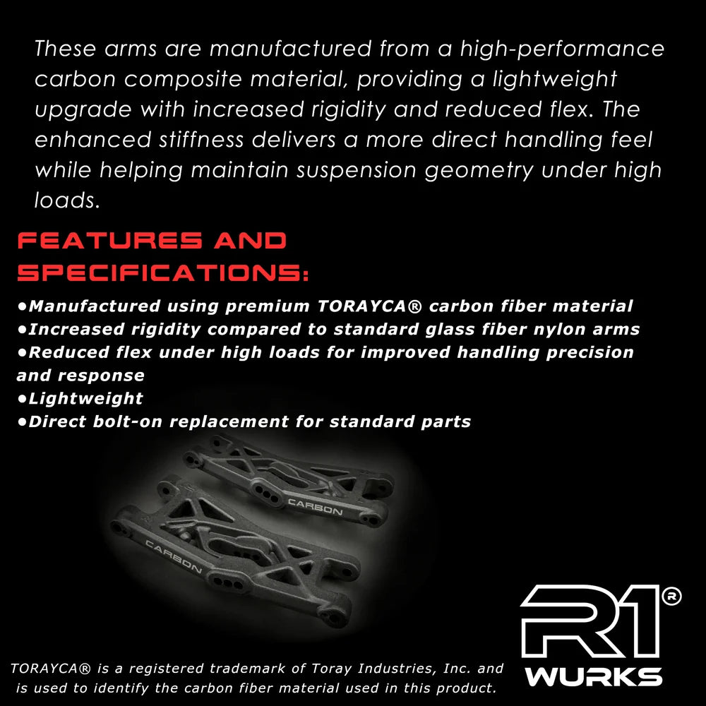 R1B Carbon Front Suspension Arms