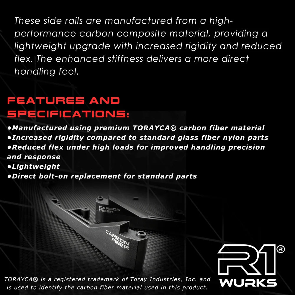 R1B Carbon Chassis Side Rails