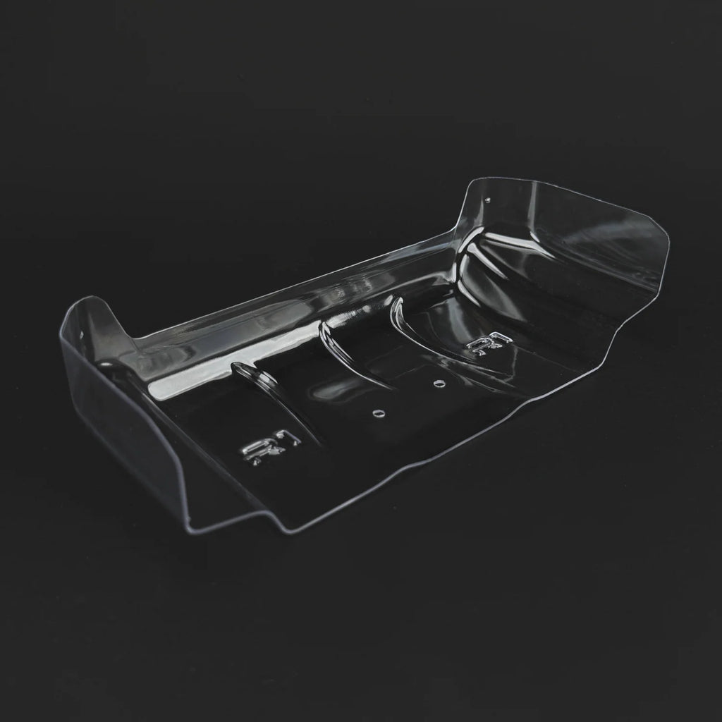 R1WURKS R1B Rear Wing, 7 Inch, Clear, Pre-Cut, Thick