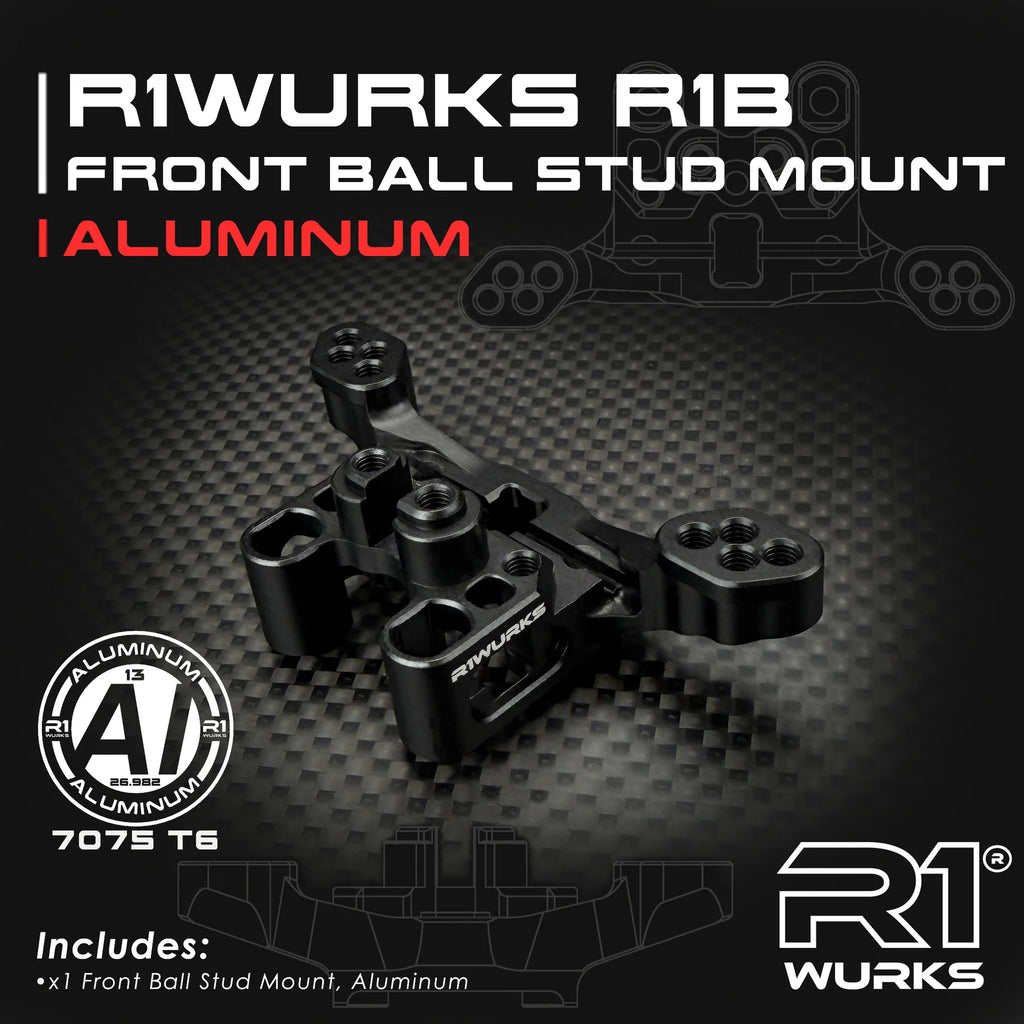R1WURKS R1B Front Ball Stud Mount, Aluminum