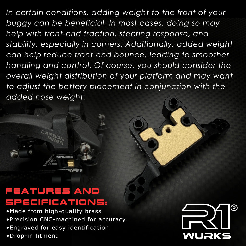 R1WURKS R1B Front Ball Stud Mount Weight (10g)