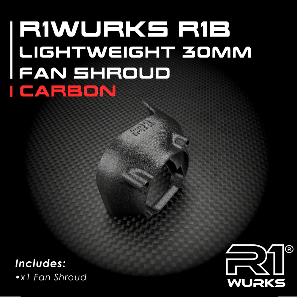 R1WURKS R1B Lightweight 30mm Fan Shroud