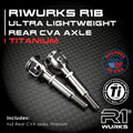 R1WURKS R1B Ultra Lightweight Rear CVA Axle, Titanium