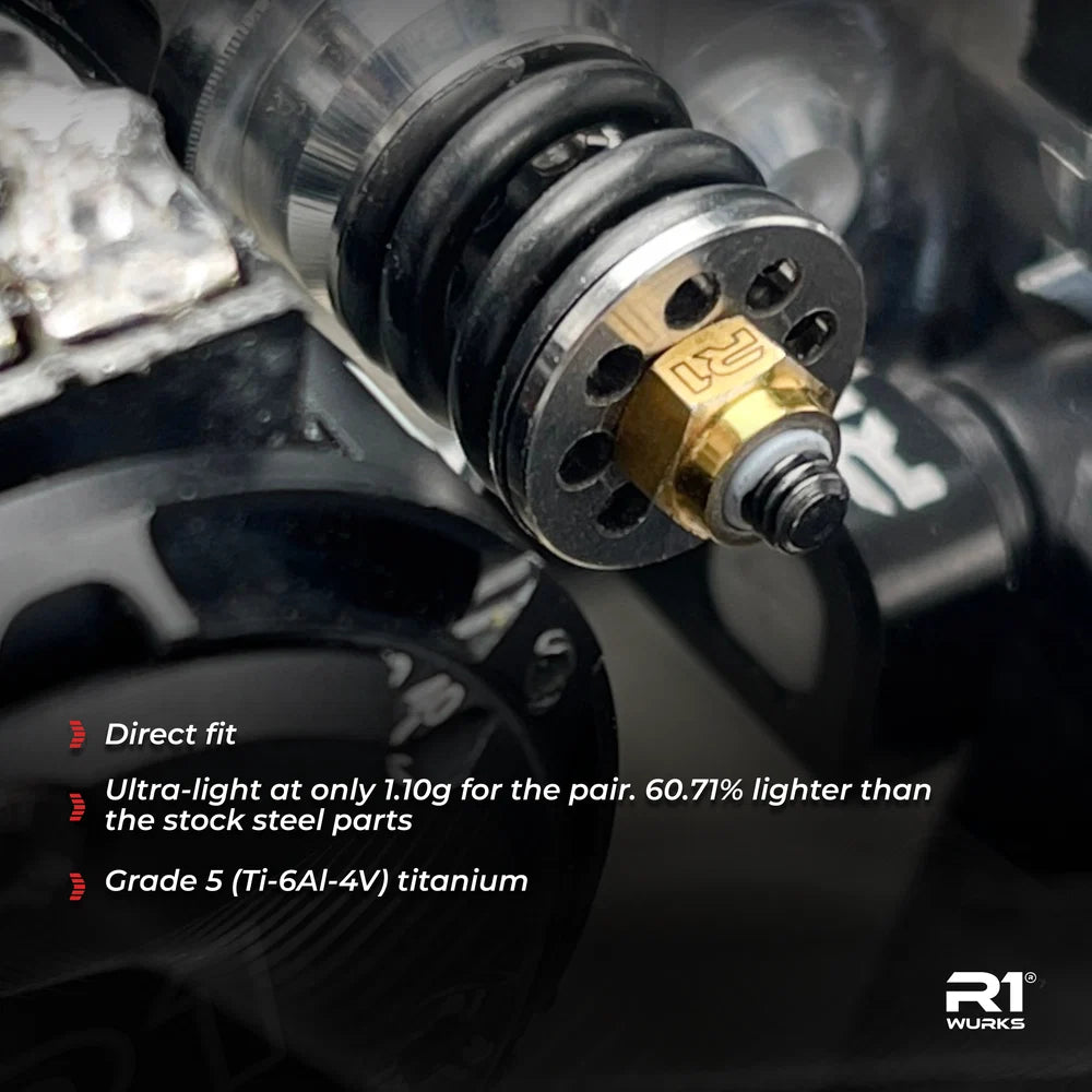 R1WURKS (B7 Series) HD Slipper Spring Adapter Set, Titanium