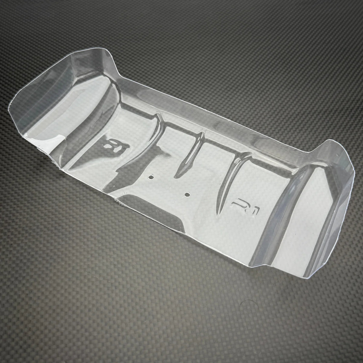 R1WURKS R1B Rear Wing, 7 Inch, Clear, Pre-Cut