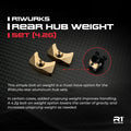 R1WURKS Rear Hub Weight Set (4.2g)