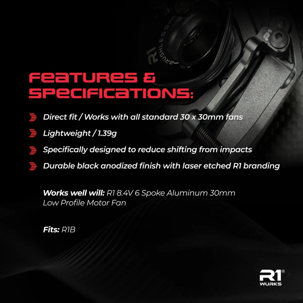R1WURKS R1B Fan Mount, Side, Aluminum