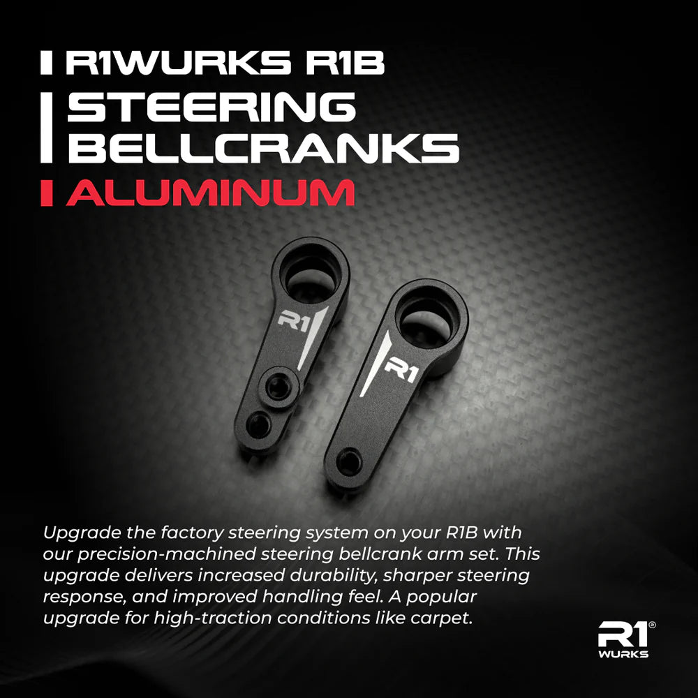 1WURKS R1B Steering Bellcranks, Aluminium