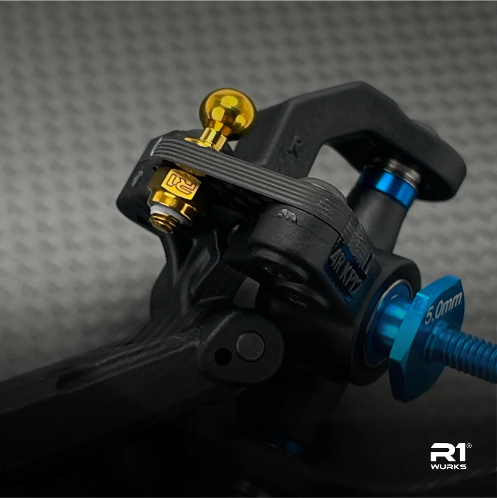 R1 Wurks – Natural Titanium M3 Locknuts (4pcs)