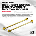 R1 Wurks – Nitride Coated HD lightweight 69mm CVA bones – pr (AE B7 or B84)
