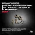 R1WURKS R1B Metal Differential Internal Gears and Crosspin Set