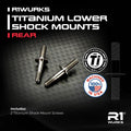 R1WURKS Titanium Lower Shock Mounts, Rear