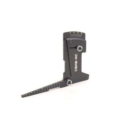 CORE RC Alloy Camber-Ride Height Gauge - Black