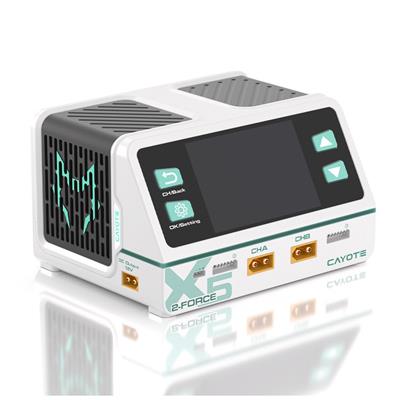 CAYOTE 2-Force X5 Charger with 2 XT90 Leads - UK