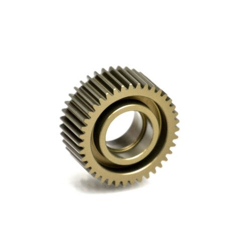 Hard anodised 7075 aluminium 39 tooth laydown idler gear (Associated B6.3 or R1 Wurks R1B)