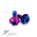 Exalt – Surelock Burnt Blue titanium 2in1 M3  motor screw kit (pr)