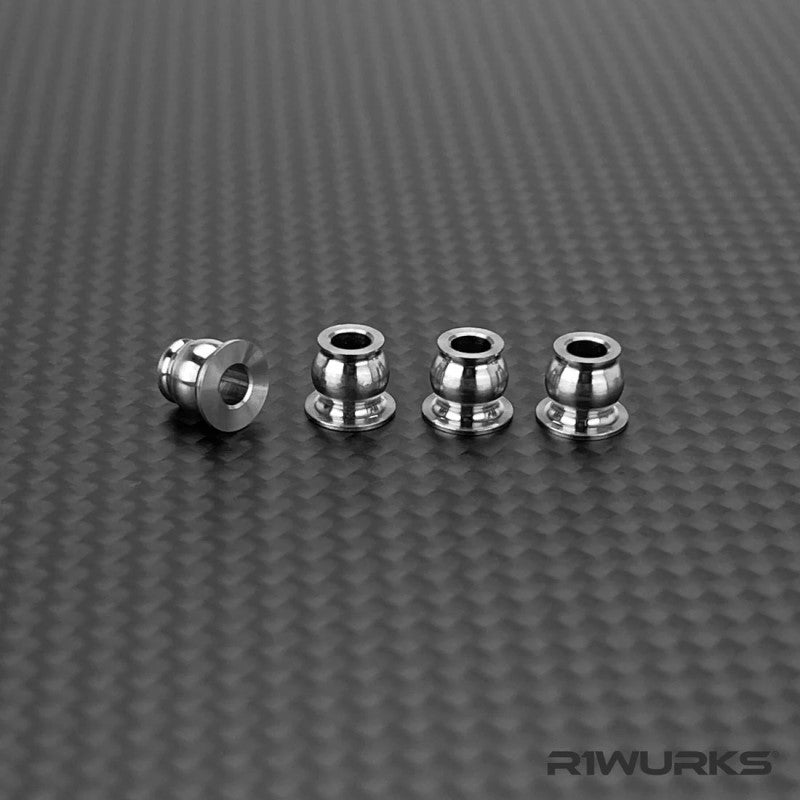 R1 Wurks – Titanium lower shock pivot balls – 4pcs (all AE vehicles)
