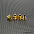 R1 Wurks – Titanium lower shock pivot balls – TiNi Coated finish – 4pcs (all AE vehicles)
