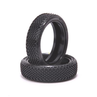 Schumacher Splinter 1:10 2WD Front Buggy Tyres - Yellow (2) U6906